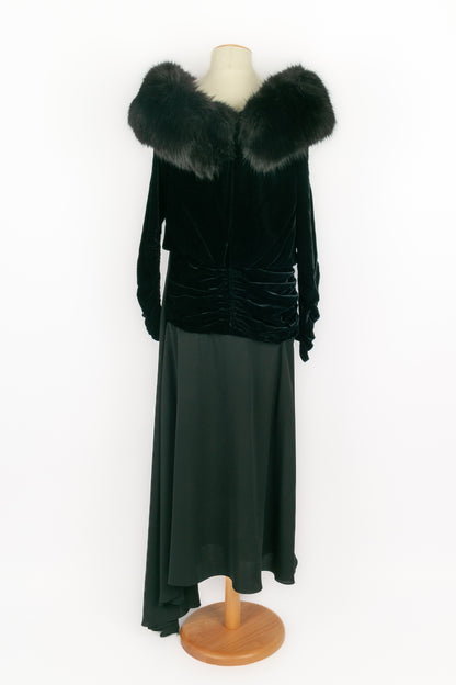 Longue robe Nina Ricci Haute Couture 
