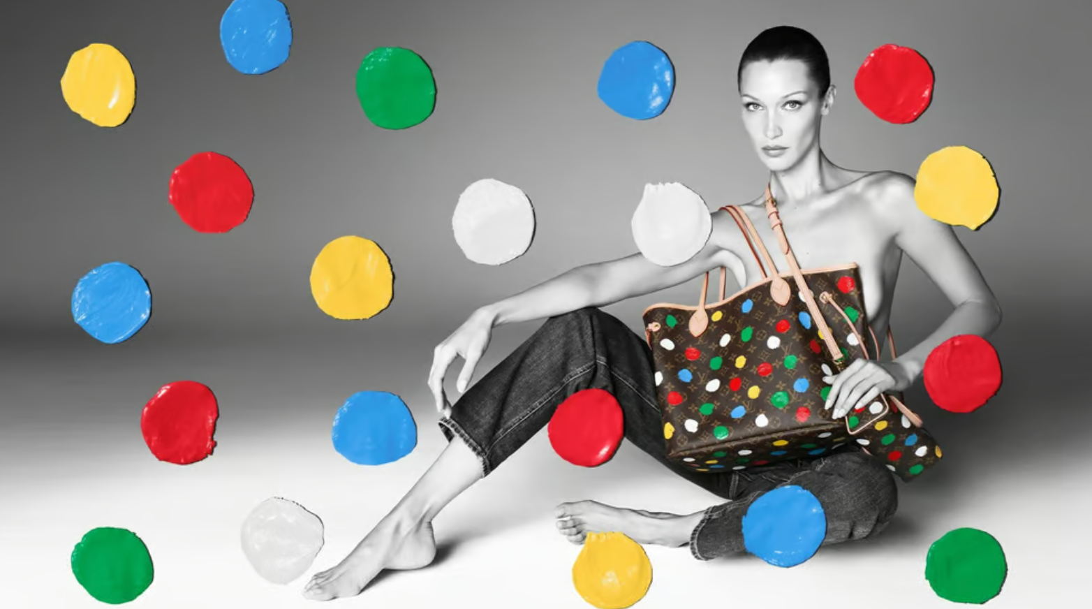 Sac Nervefull Louis Vuitton X Yayoi Kusama 2023