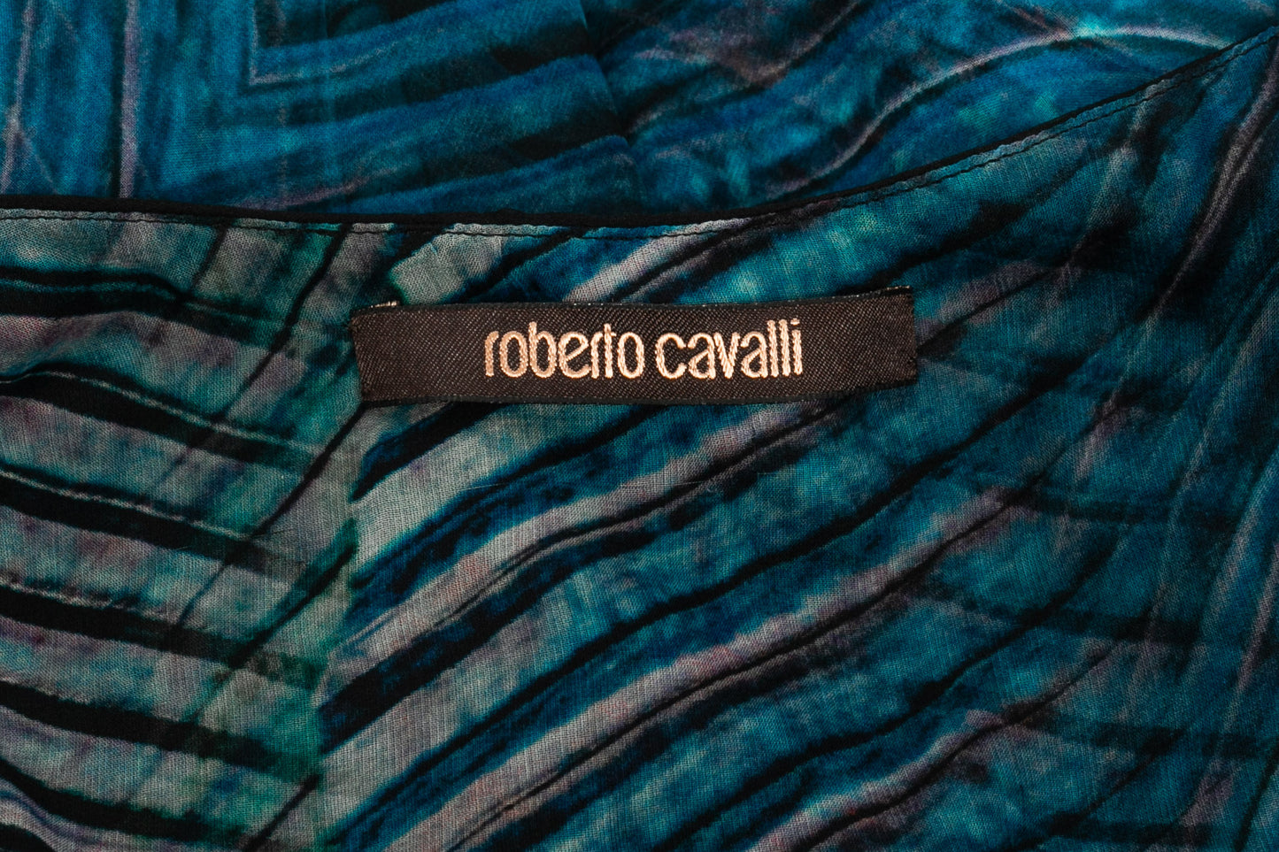 Robe en soie Cavalli