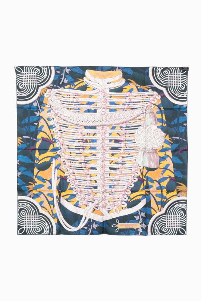 Foulard / Carré "Brandebourgs Fleuris" double face Hermès