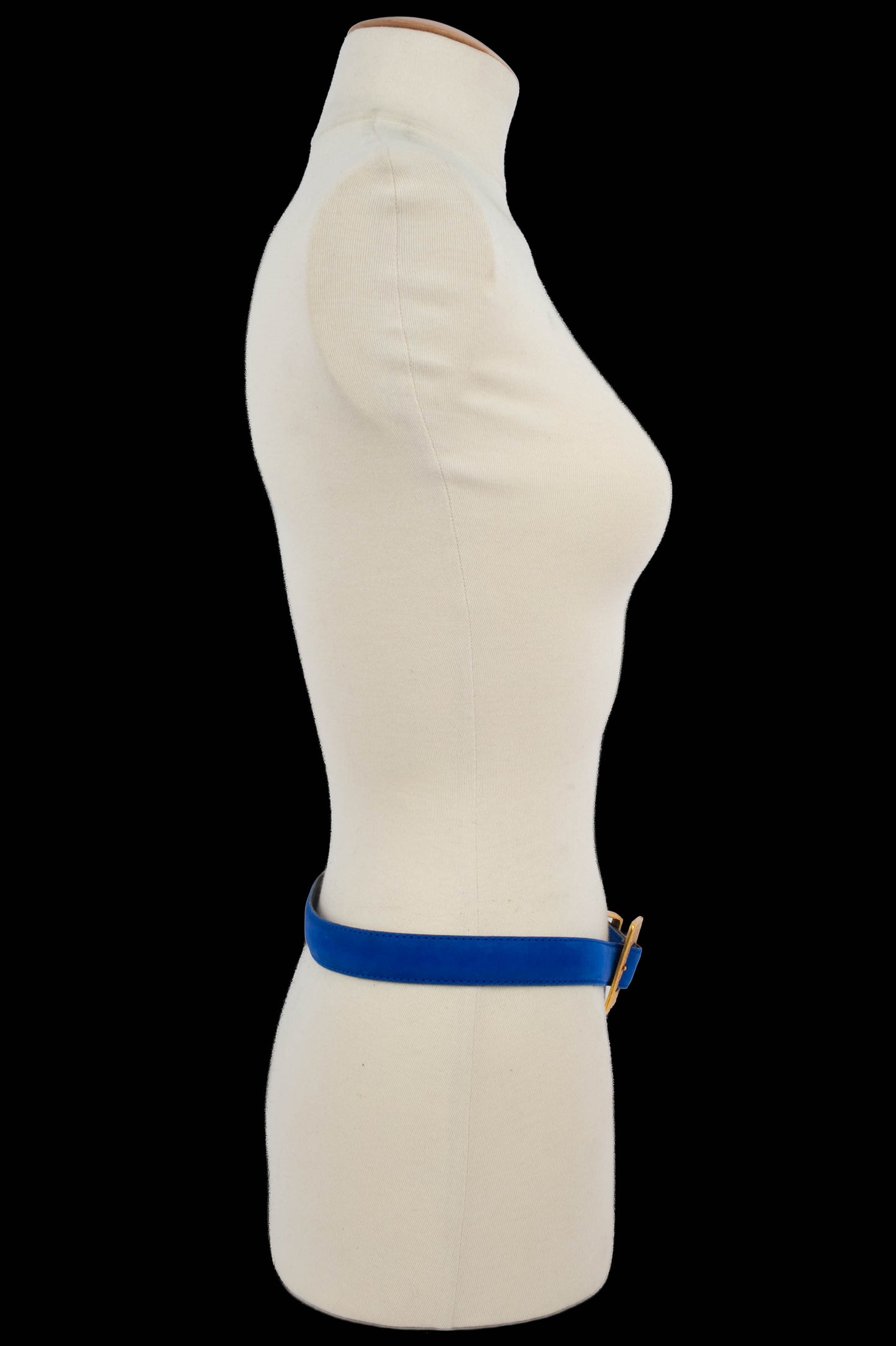 Ceinture en cuir bleu Yves Saint Laurent