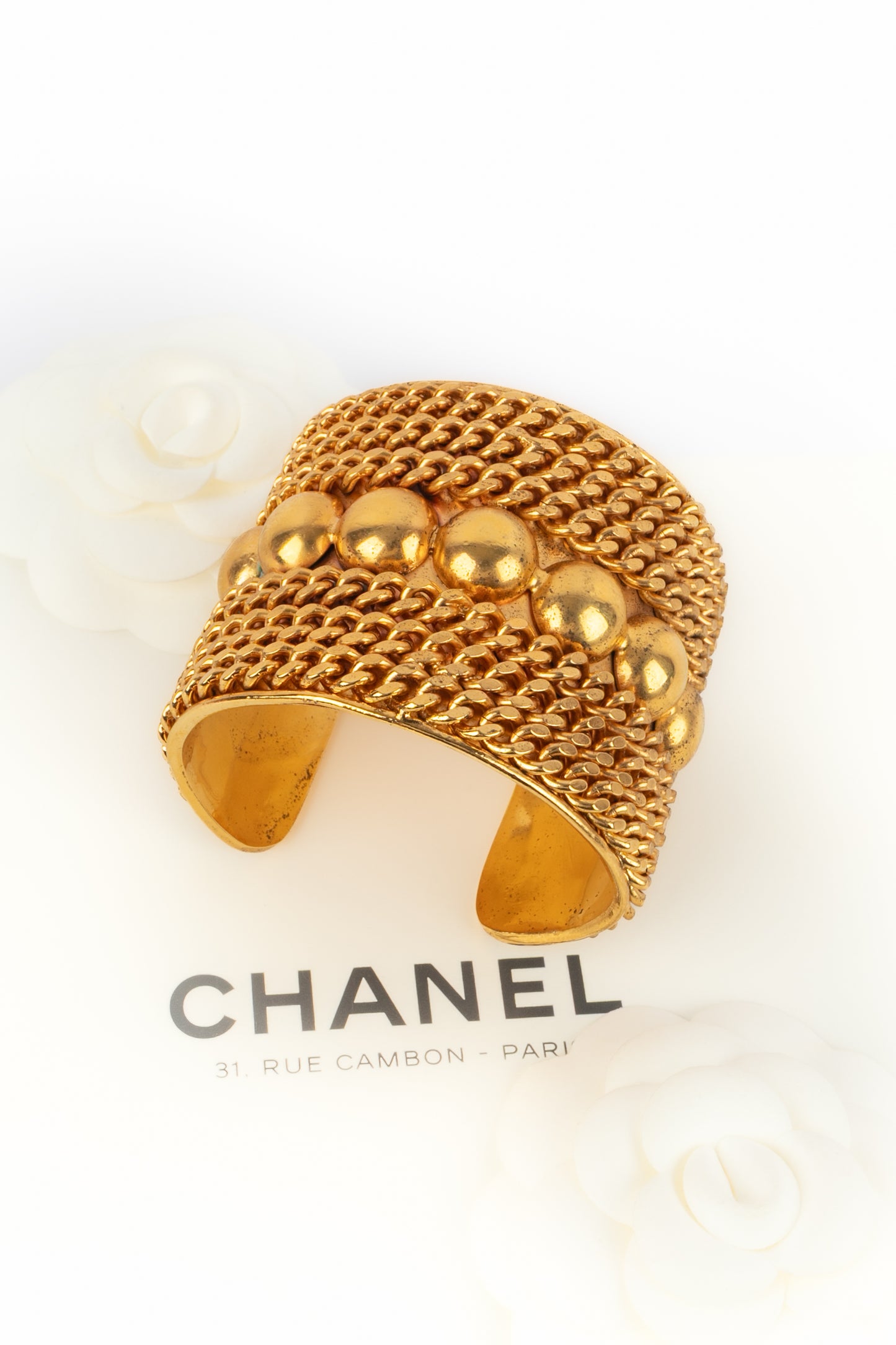 Bracelet manchette Chanel 1980's