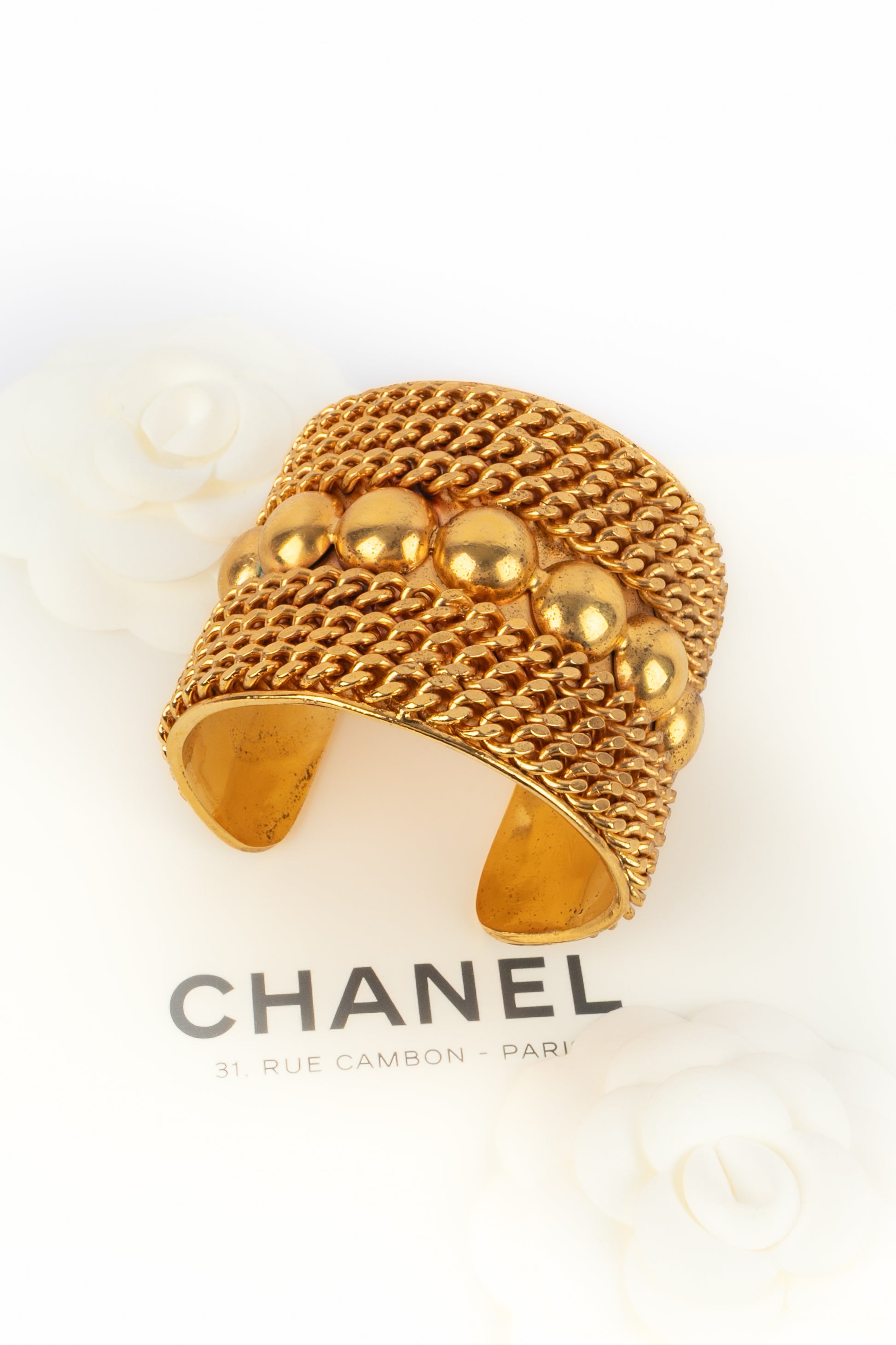 Bracelet manchette Chanel 1980's