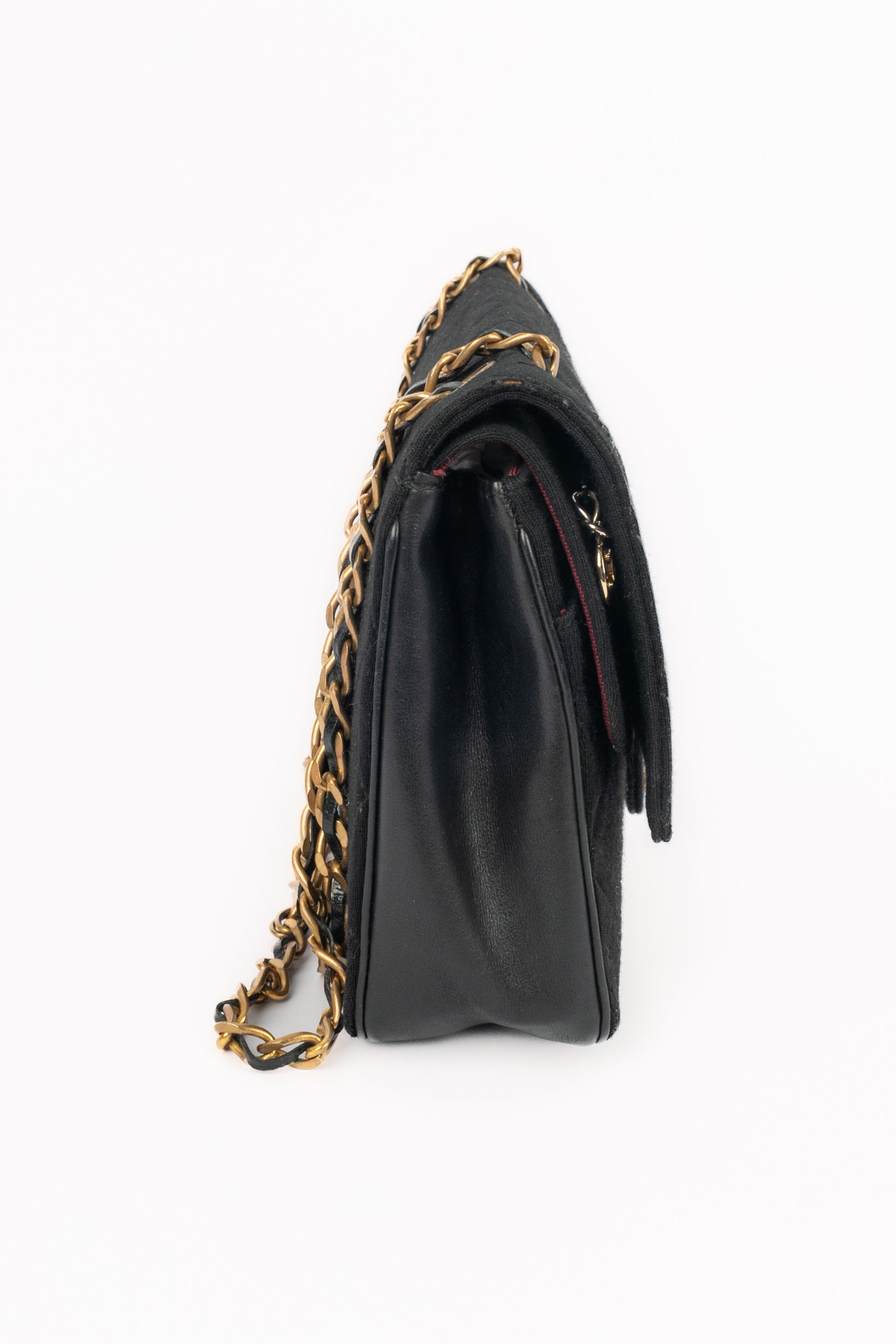 Sac classique en jersey Chanel 1970's