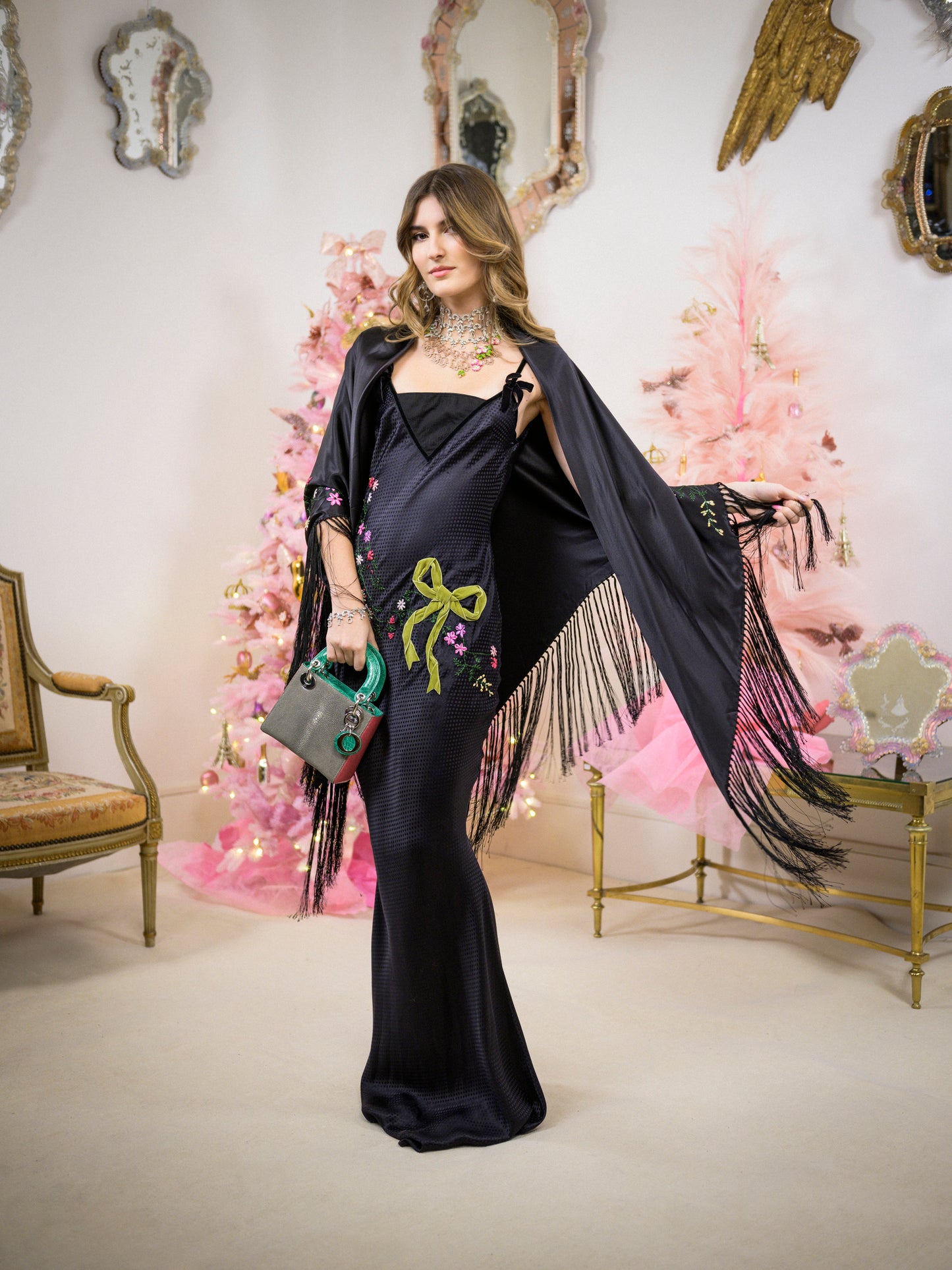 John Galliano silk dress Fall 2004-2005