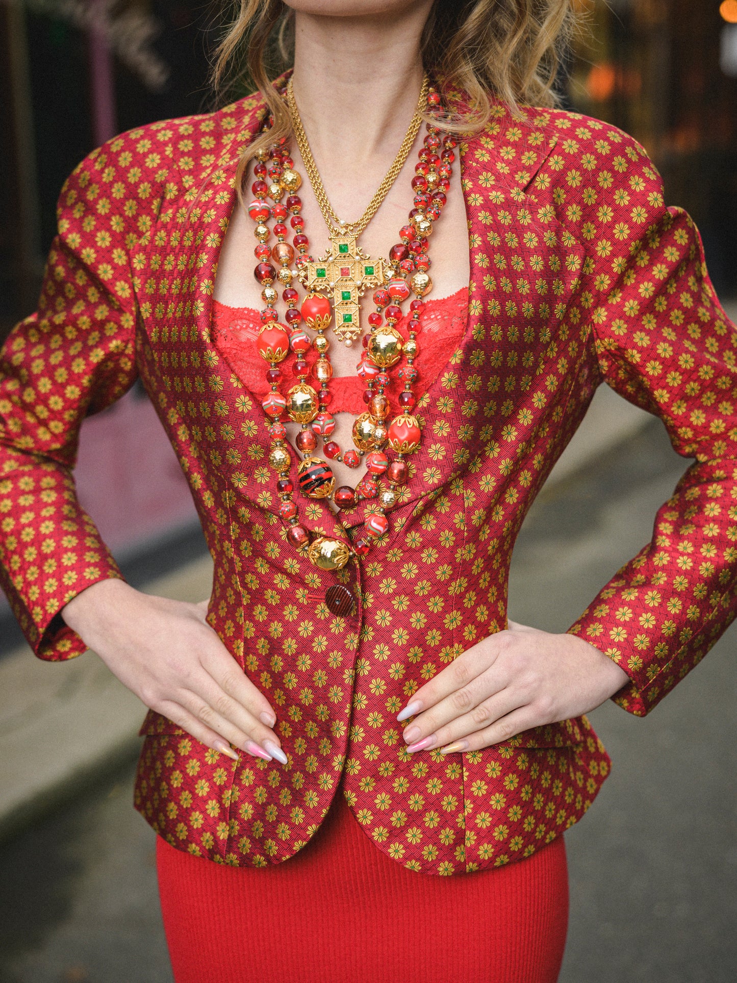 Christian Dior 'cross' necklace