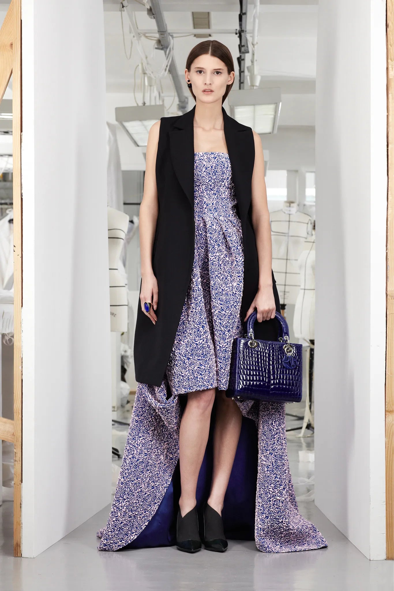 black and purple floral christian dior dress Christian Dior Vintage Purple and Black Devore Velvet Floral Dress For Sale at 1stDibs