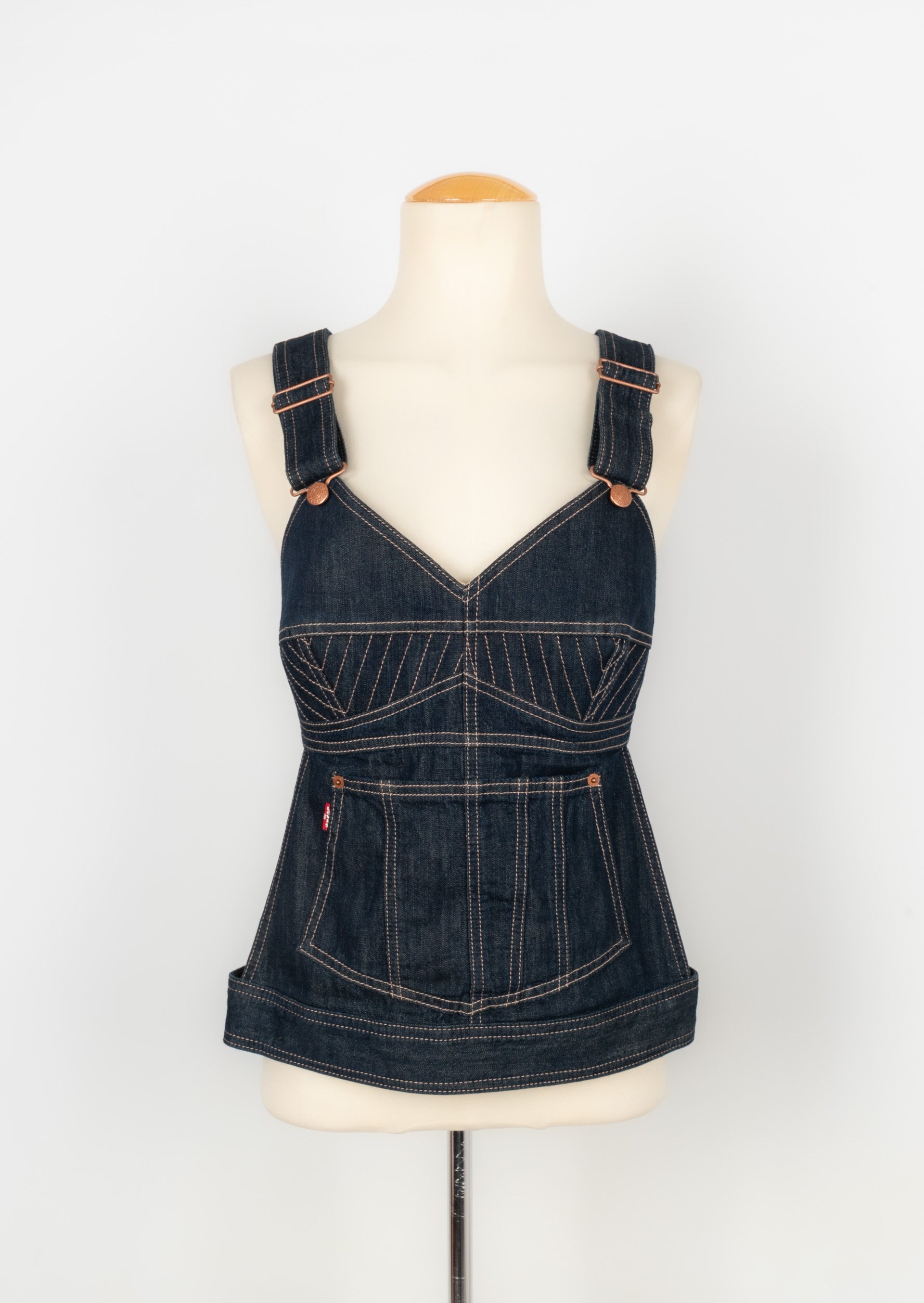 levis jean paul gaultier 　MADE in poland Jean Paul Gaultier x Levi's top – Les Merveilles De Babellou