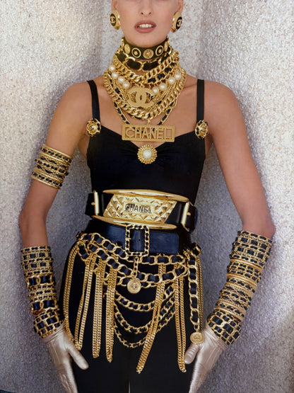 Bracelet manchette Chanel Hiver 1991