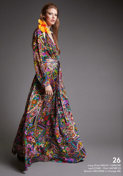 Robe en soie Léonard Automne 2021