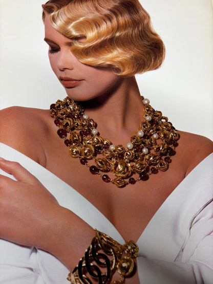 Chanel cc necklace 1990s