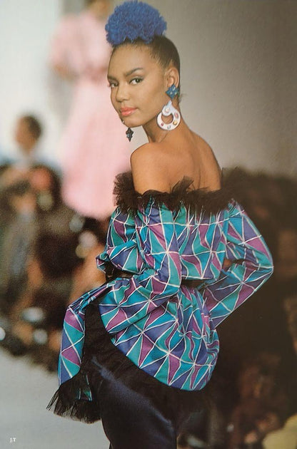 Robe Arlequin Yves Saint Laurent Printemps 1988