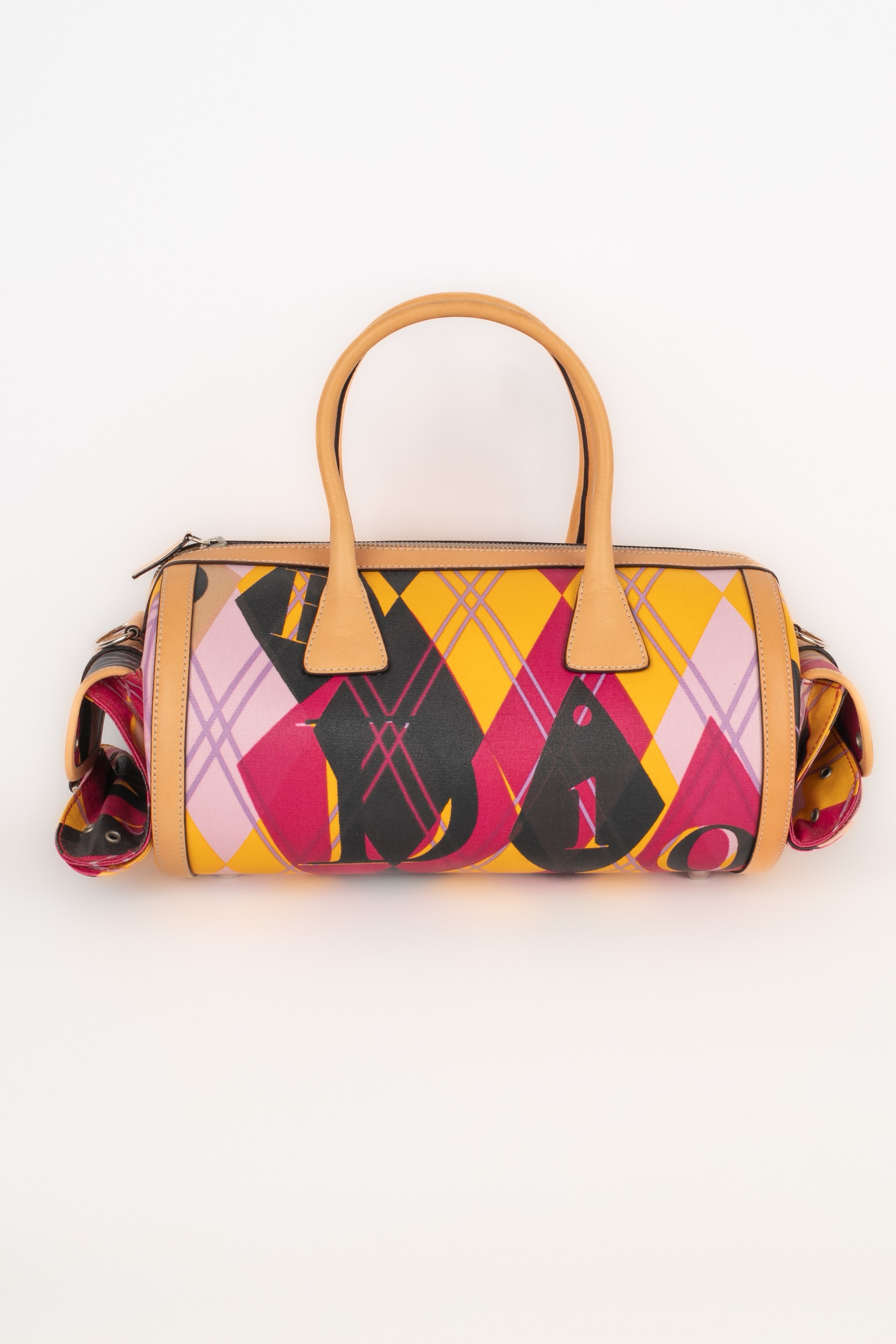 Diorボストンバッグ カラフル Christian dior Harlequin 'Boston Bowling' bag 2004 Golf Collection