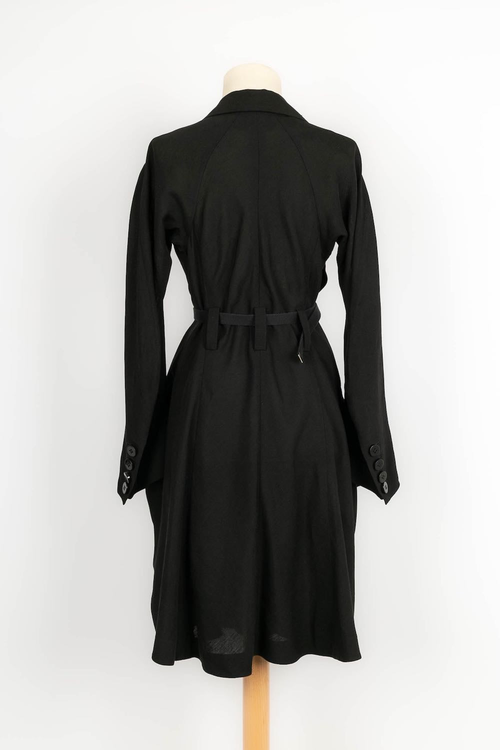 SONIA RYKIELコレクション　ブラックベルベットコート 44 Sonia Rykiel jacket dress – Les Merveilles De Babellou