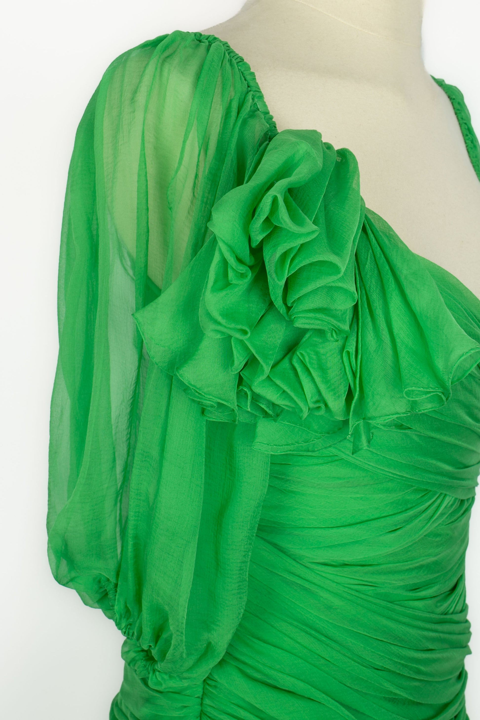 Robe en soie Nina Ricci Haute Couture 