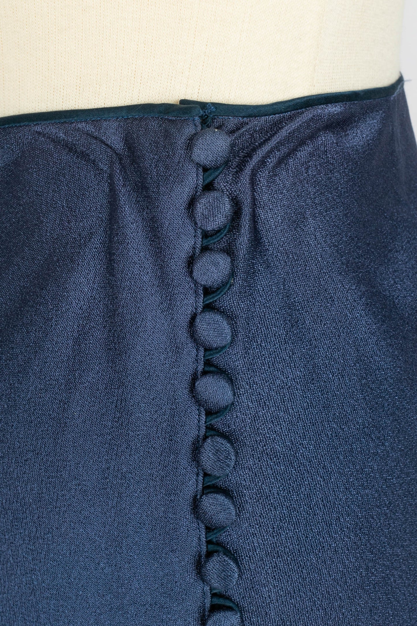 Jupe longue en soie Galliano 