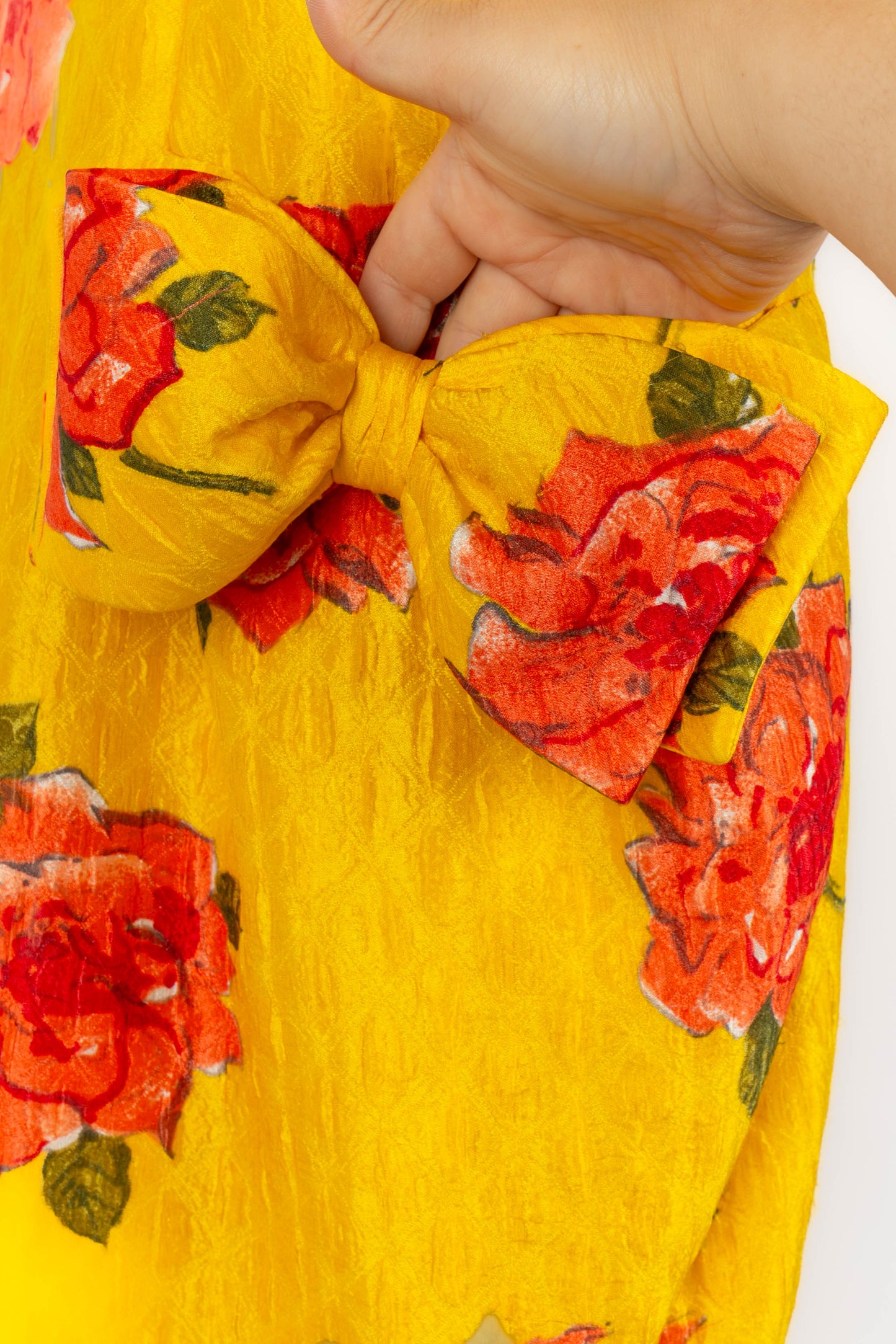 Robe fleurie Nina Ricci Haute Couture 1986