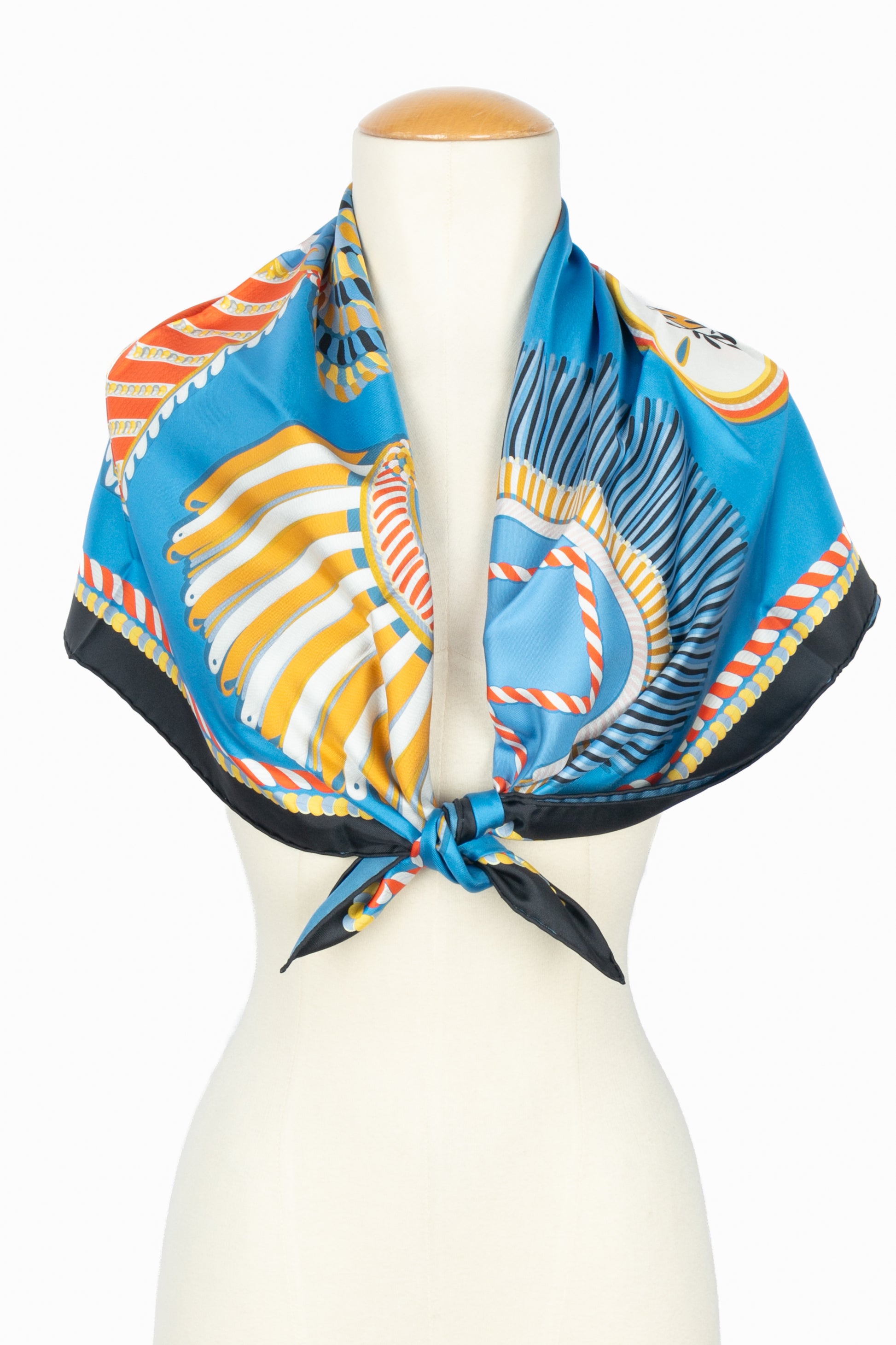 Foulard / Carré "Epaulettes de Gala" double face Hermès