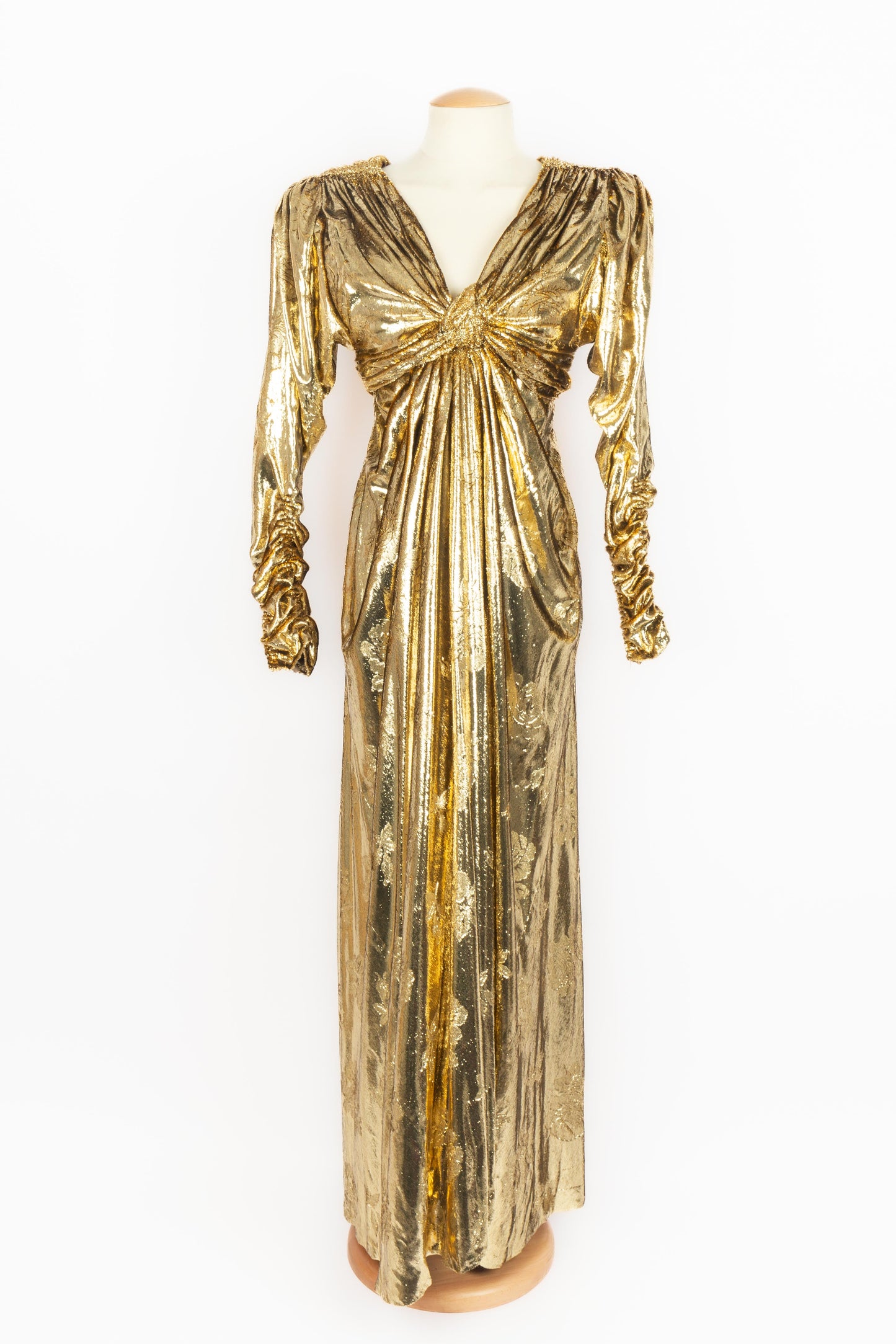 Robe dorée Nina Ricci Haute Couture 