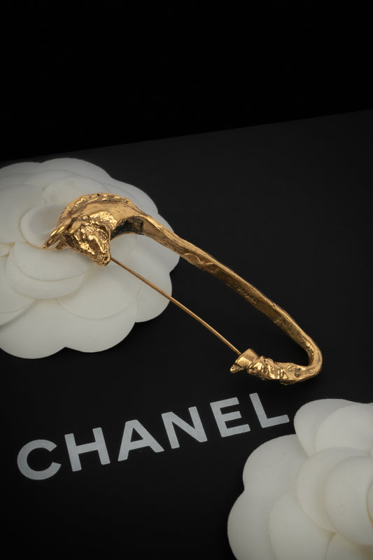Broche "épingle à nourrice" Chanel Haute Couture