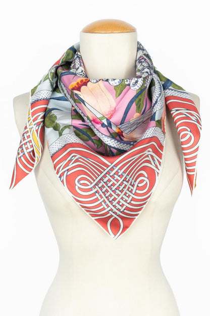 Foulard / Carré "Brandebourgs Fleuris" double face Hermès