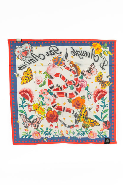 Carré de soie "L’Aveugle Par Amour" Gucci Garden Mini sera