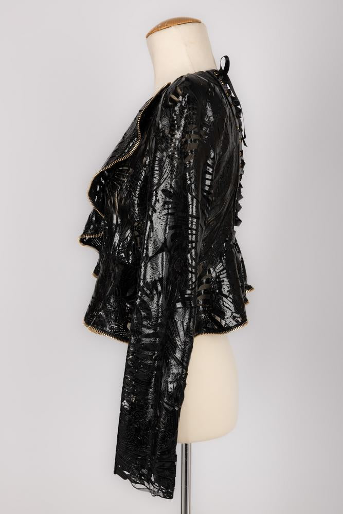 Veste en cuir Alexander McQueen