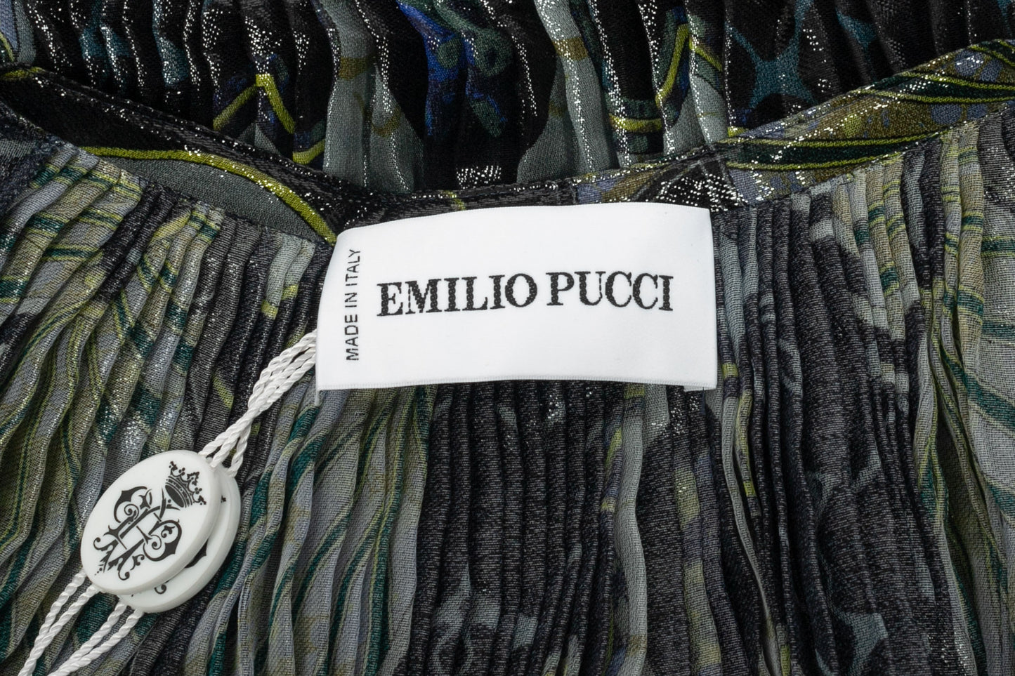 Robe en soie plissée Pucci