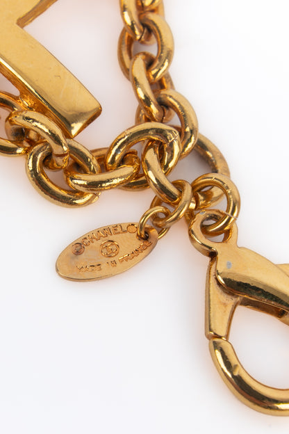 Ceinture dorée Chanel 1985-1990's