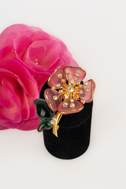 Broche fleur Gripoix