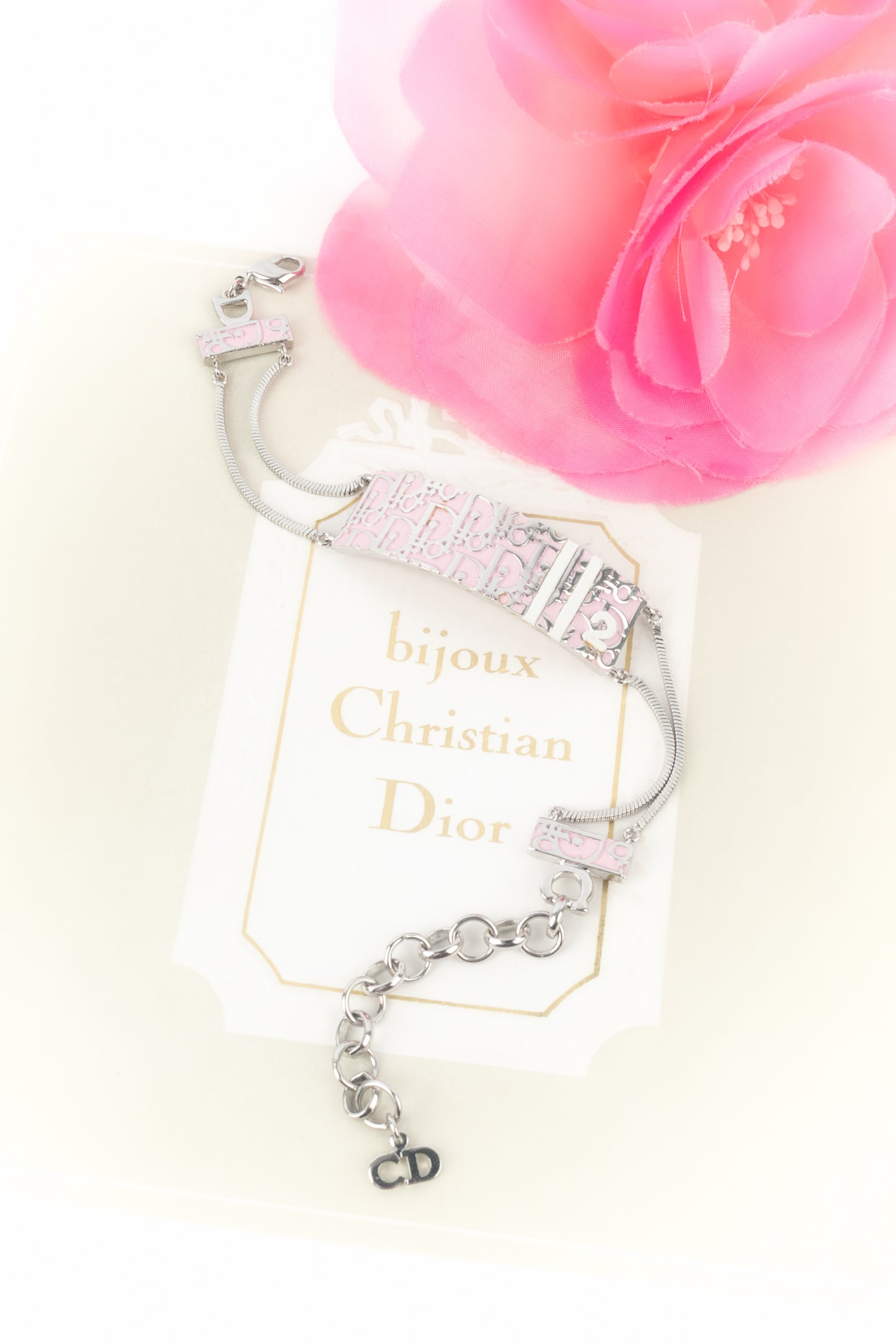 Bracelet émaillé rose Dior