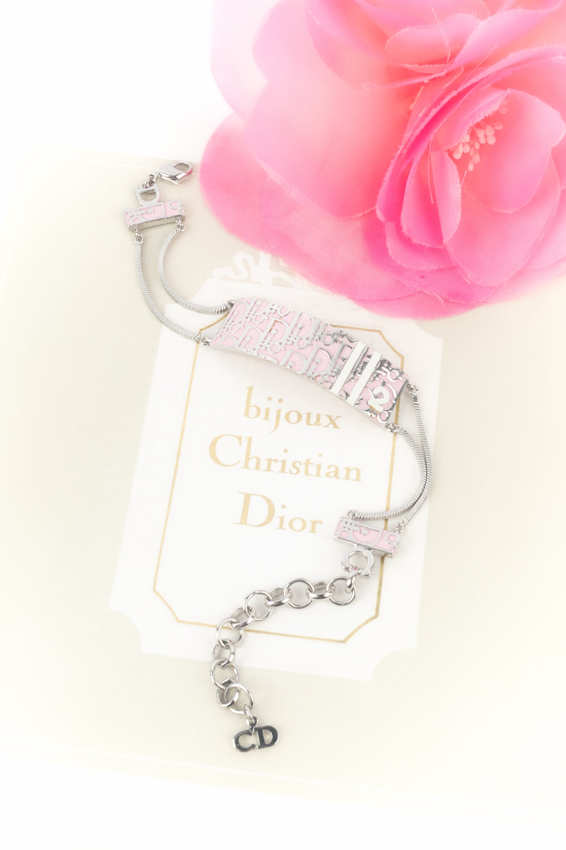 Bracelet émaillé rose Dior