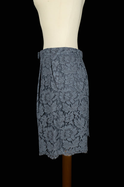 Short en dentelle bleue Valentino 