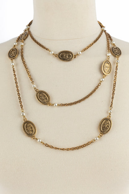 Collier sautoir Chanel 1985's