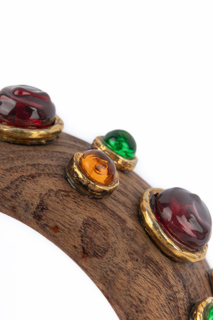 Bracelet en bois Chanel 1985