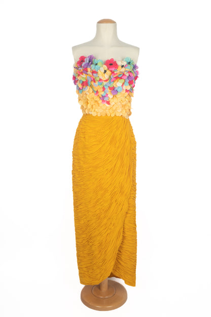 Robe fleuri Jean-Louis Scherrer Haute Couture