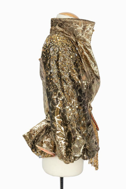 Veste dorée Carven Haute Couture Automne 2004-2005