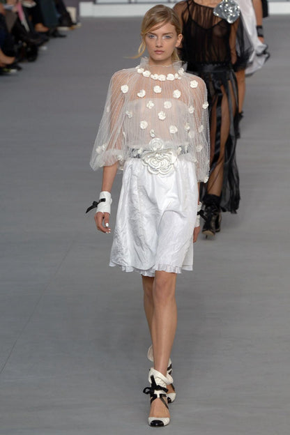 Jupe en soie Chanel Printemps 2006 