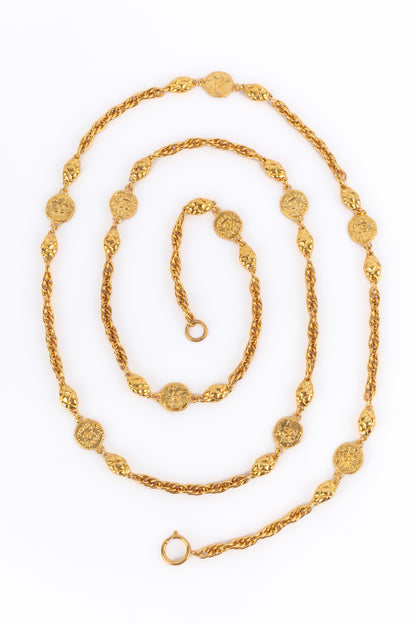 Collier doré Chanel 1985's