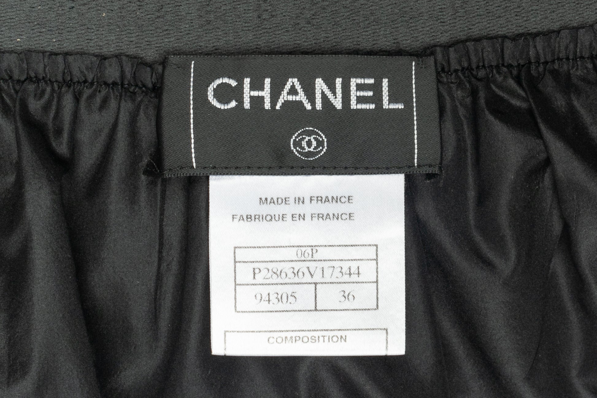 Jupe en soie Chanel Printemps 2006 