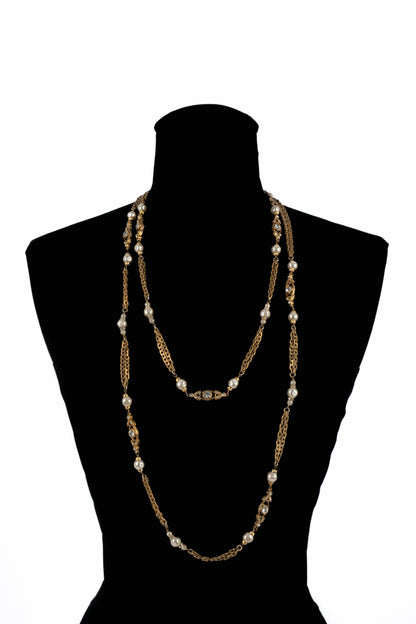 Collier sautoir Chanel 1984
