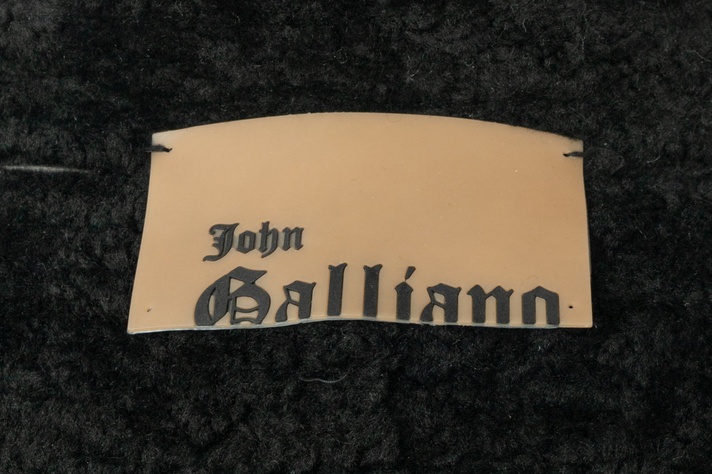 Manteau en cuir John Galliano 