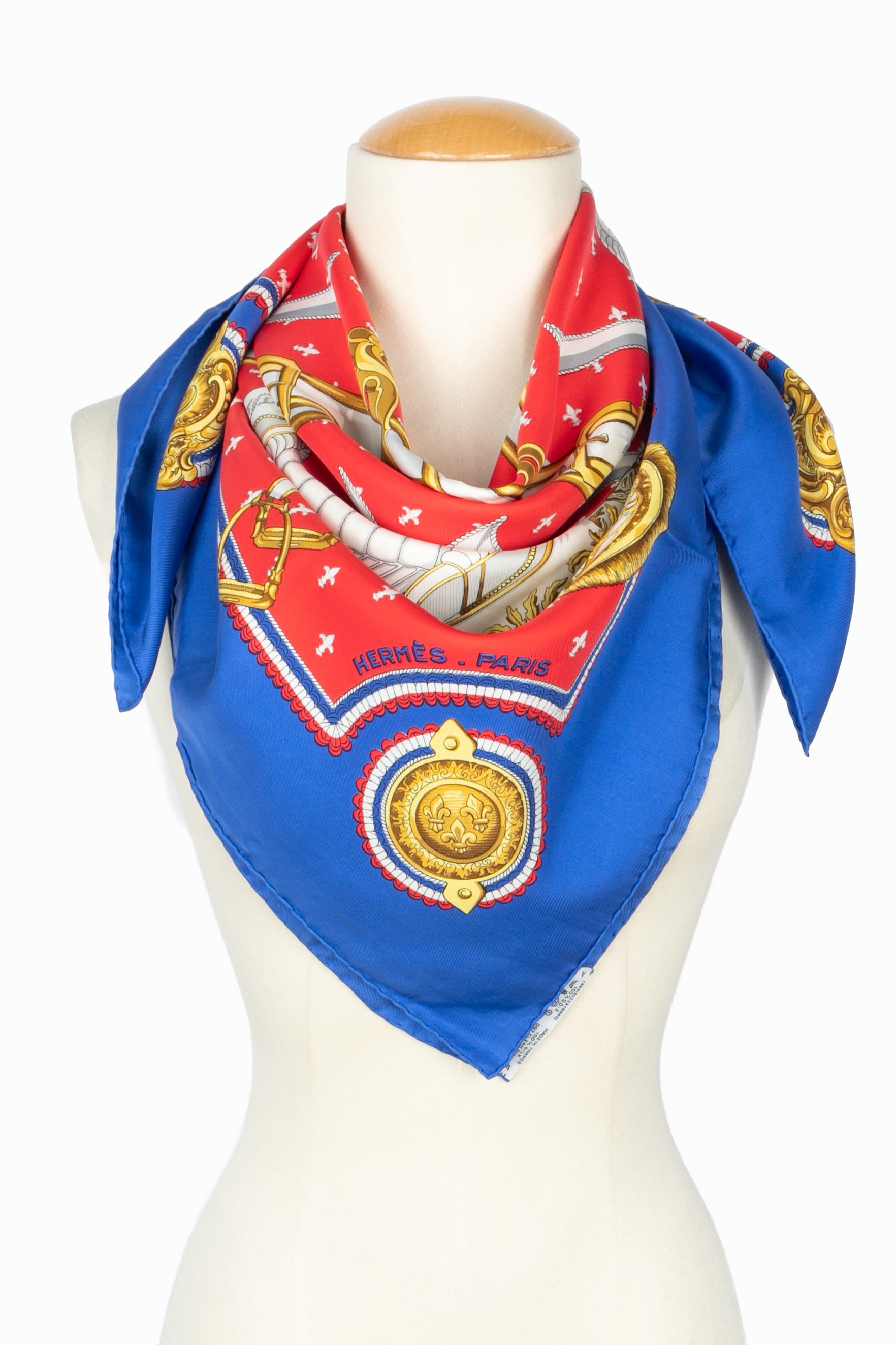 Foulard / carré "Selle à housse" Hermès