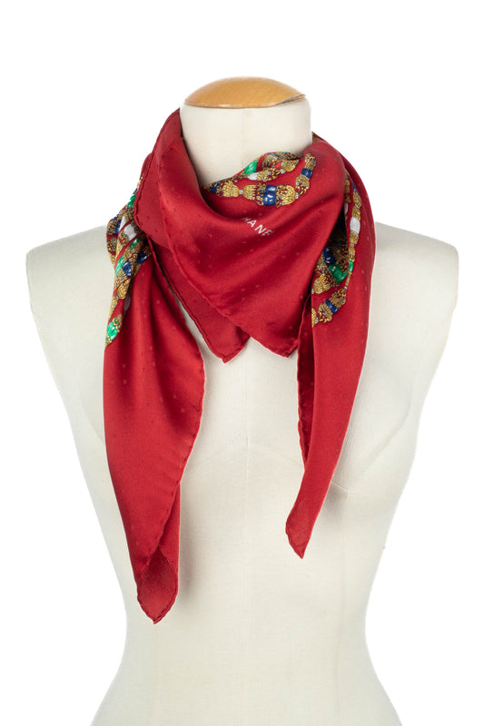 Foulard "bijoux" en soie Chanel 