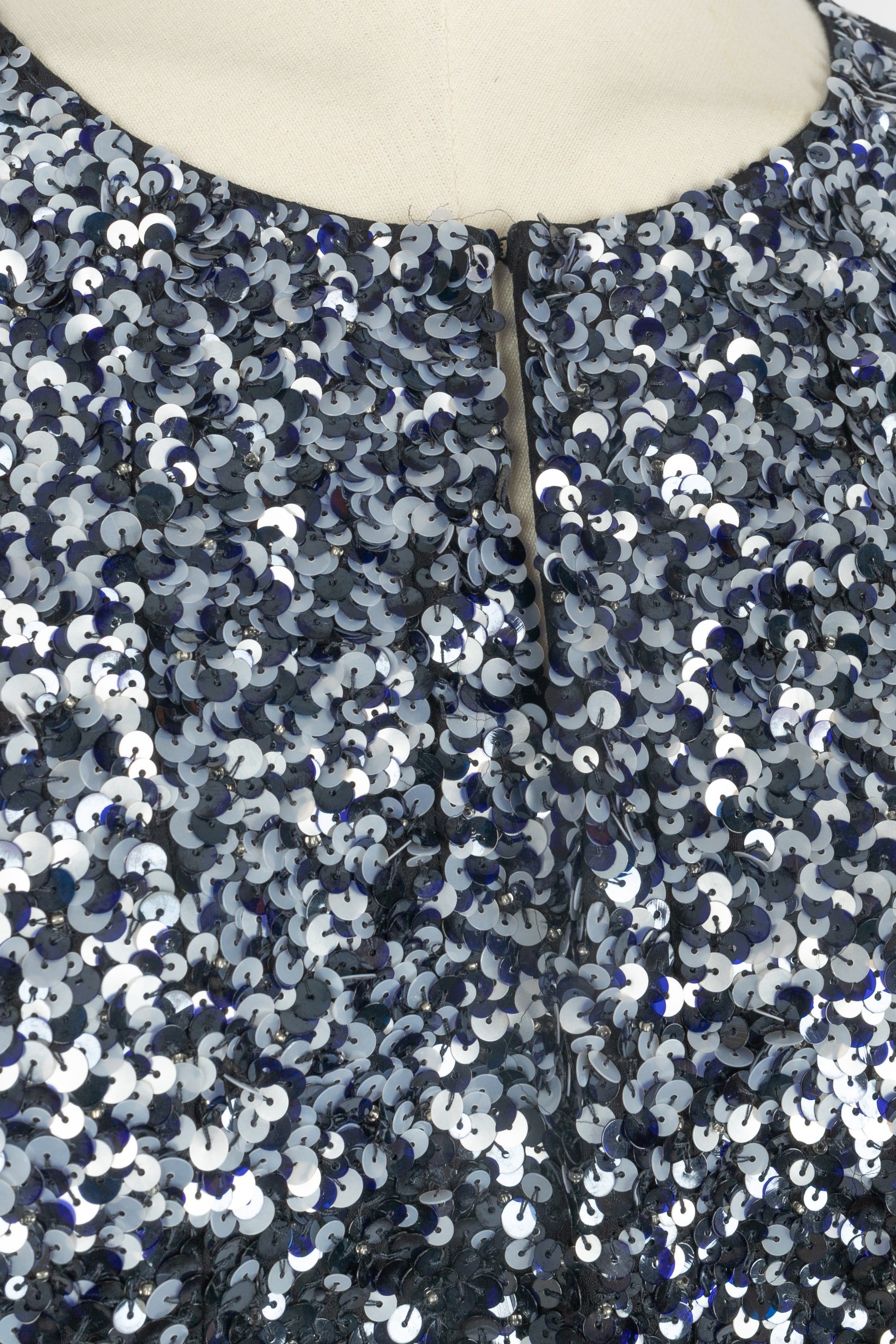 Longue robe en soie Oscar de la Renta