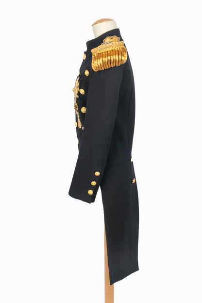 Manteau "Navy" Balmain Homme Hiver 2016