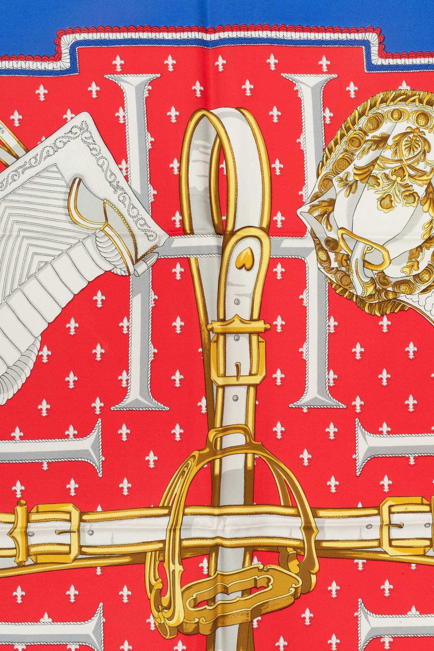 Foulard / carré "Selle à housse" Hermès