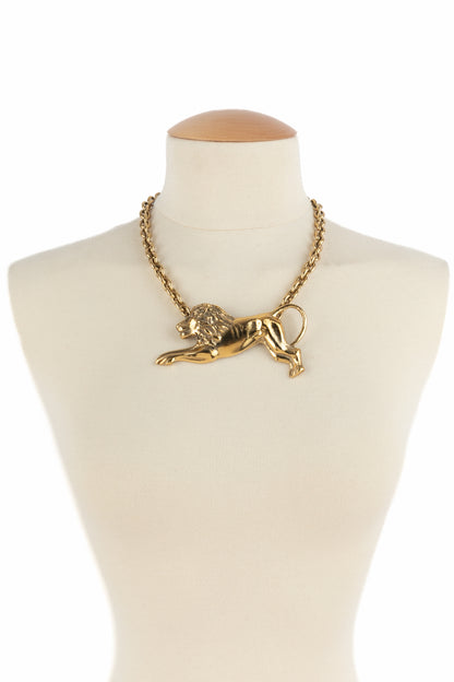Collier lion Yves Saint Laurent