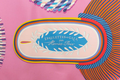 Foulard / Carré "Epaulettes de Gala" double face Hermès