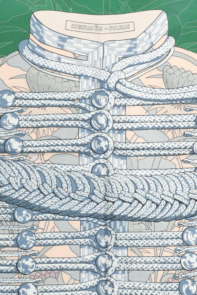 Foulard / Carré "Brandebourgs Fleuris" double face Hermès